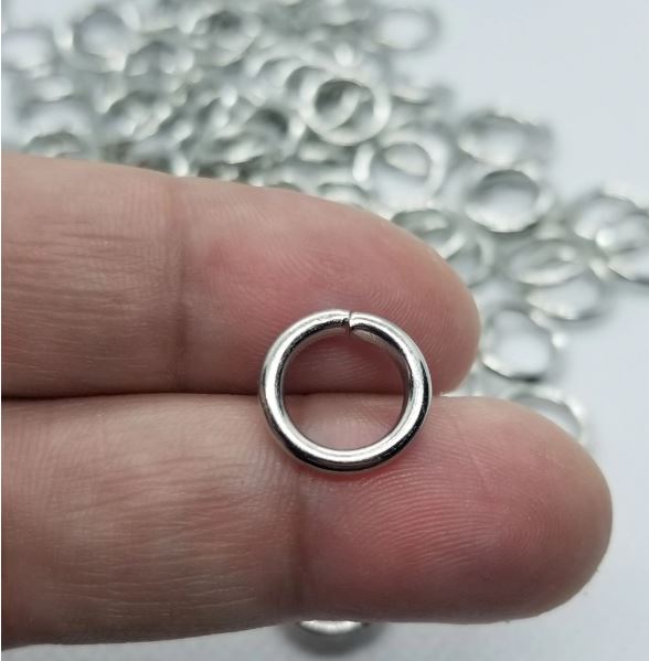 20 pieces Large Jump Rings, Unsoldered, Choose Silver, Gold or Gunmetal, 12 Gauge, 12x2mm, Inner diam 8mm, Beard or Hair Jewelry, Chain Link