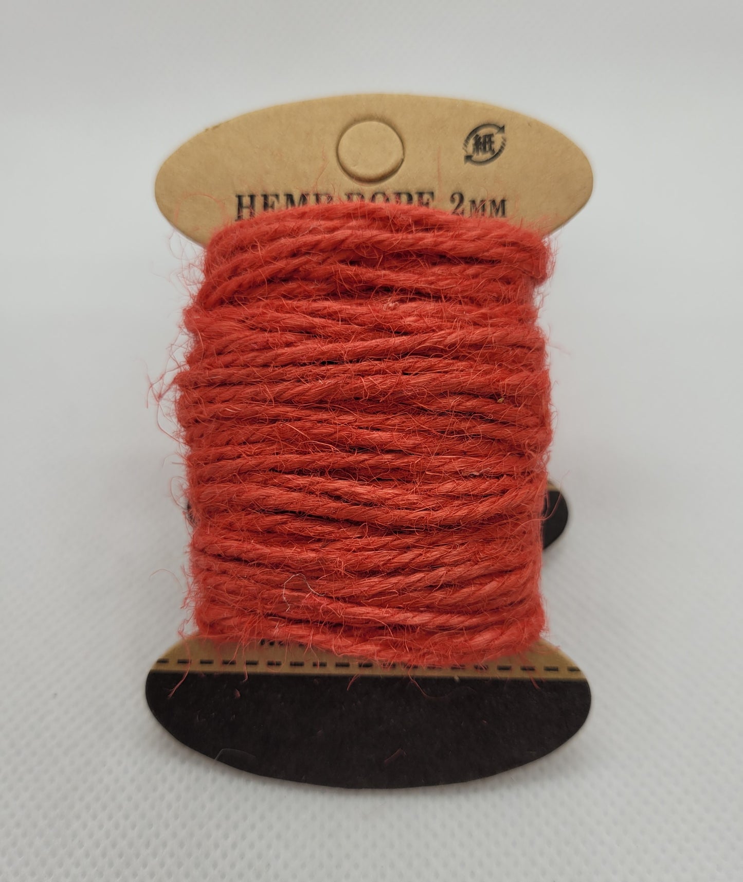 10m Natural Hemp Cord, 2mm 3 Ply, Dyed (about 10.9 Yds, 32ft, 10m) Eco Friendly Twine, Craft String, Choose Beige, Natural, Red or Charcoal