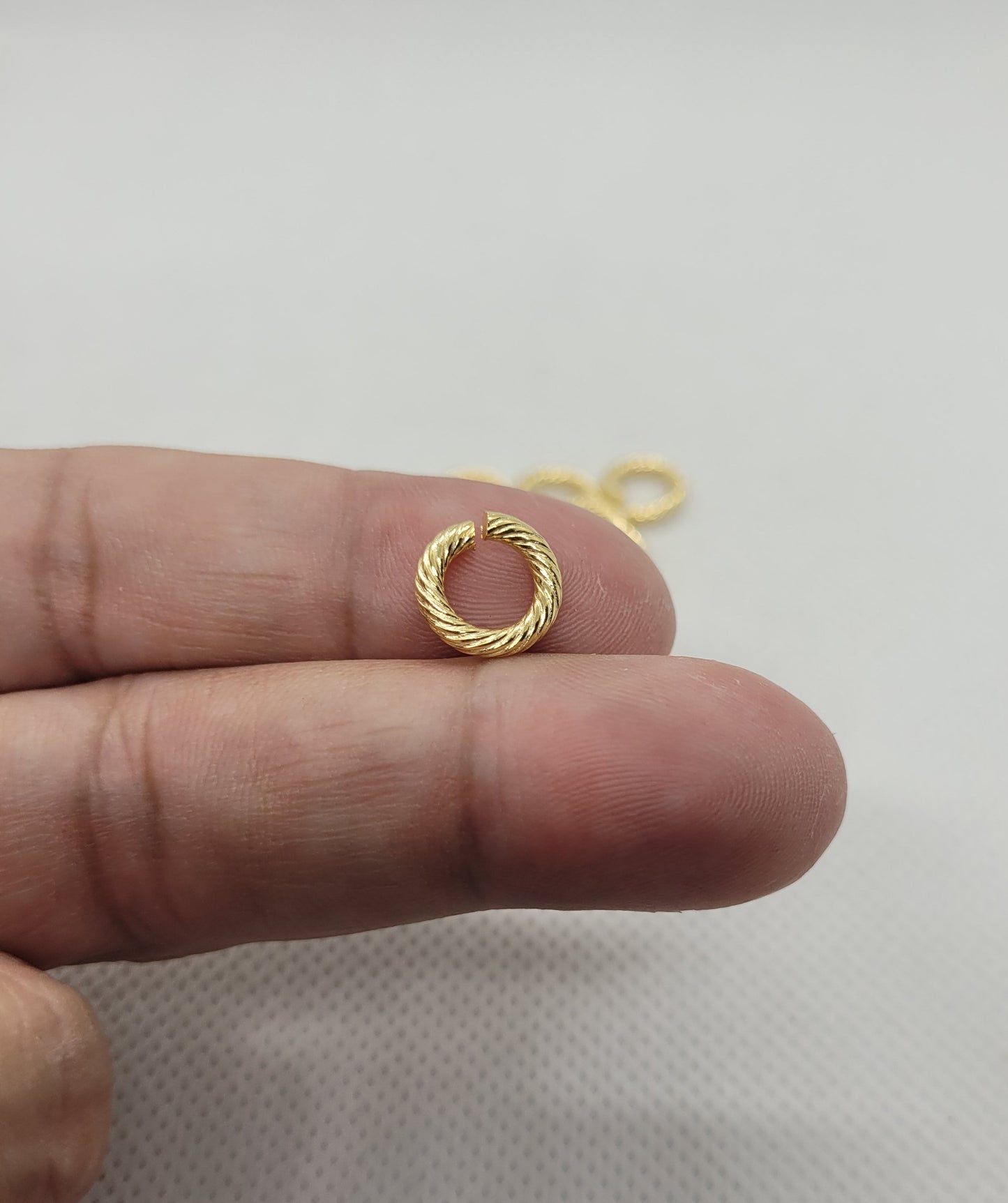 Large Open Jump Rings, 304 Stainless Steel, 10 pieces, Silver or Golden, 10x2mm, Inner Diameter: 6mm, Unique Twisted Jump Rings