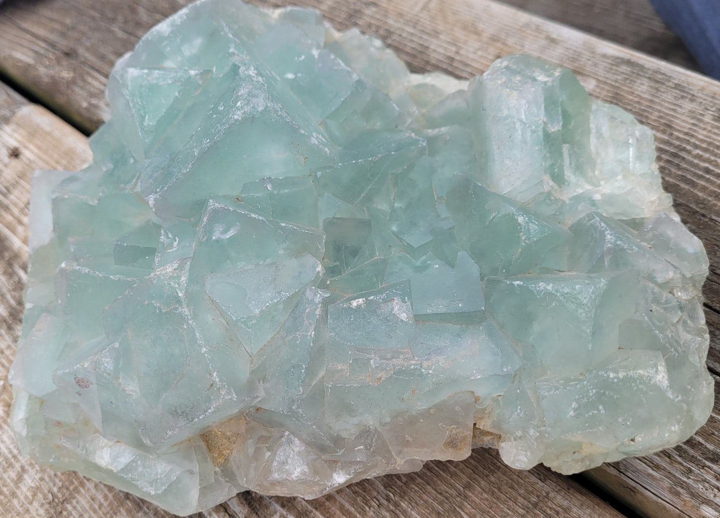 Large Raw Green Fluorite Crystal - Natural Formation Mineral Specimen