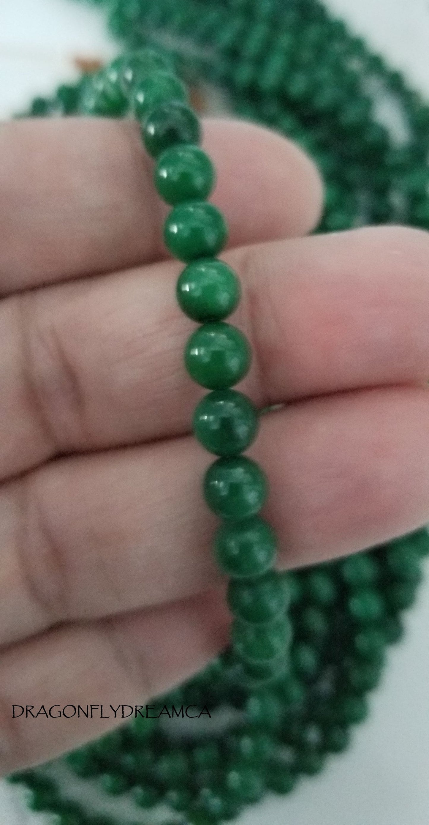1 Strand Natural Taiwan Jade Beads, Round, 6mm, Polished, Dyed, Hole 1mm; about60pcs/strand, Full 15.5" strand