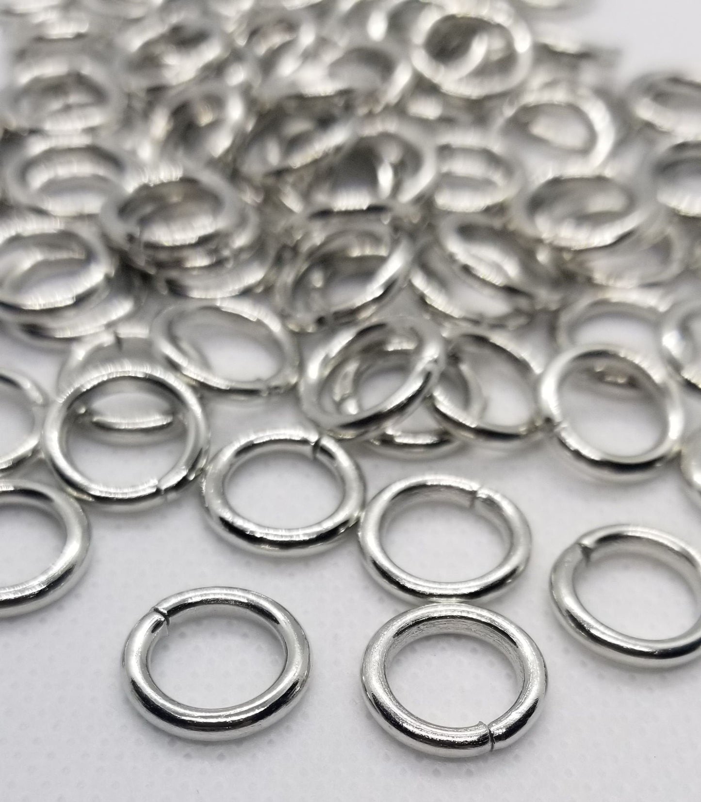 20 pieces Large Jump Rings, Unsoldered, Choose Silver, Gold or Gunmetal, 12 Gauge, 12x2mm, Inner diam 8mm, Beard or Hair Jewelry, Chain Link