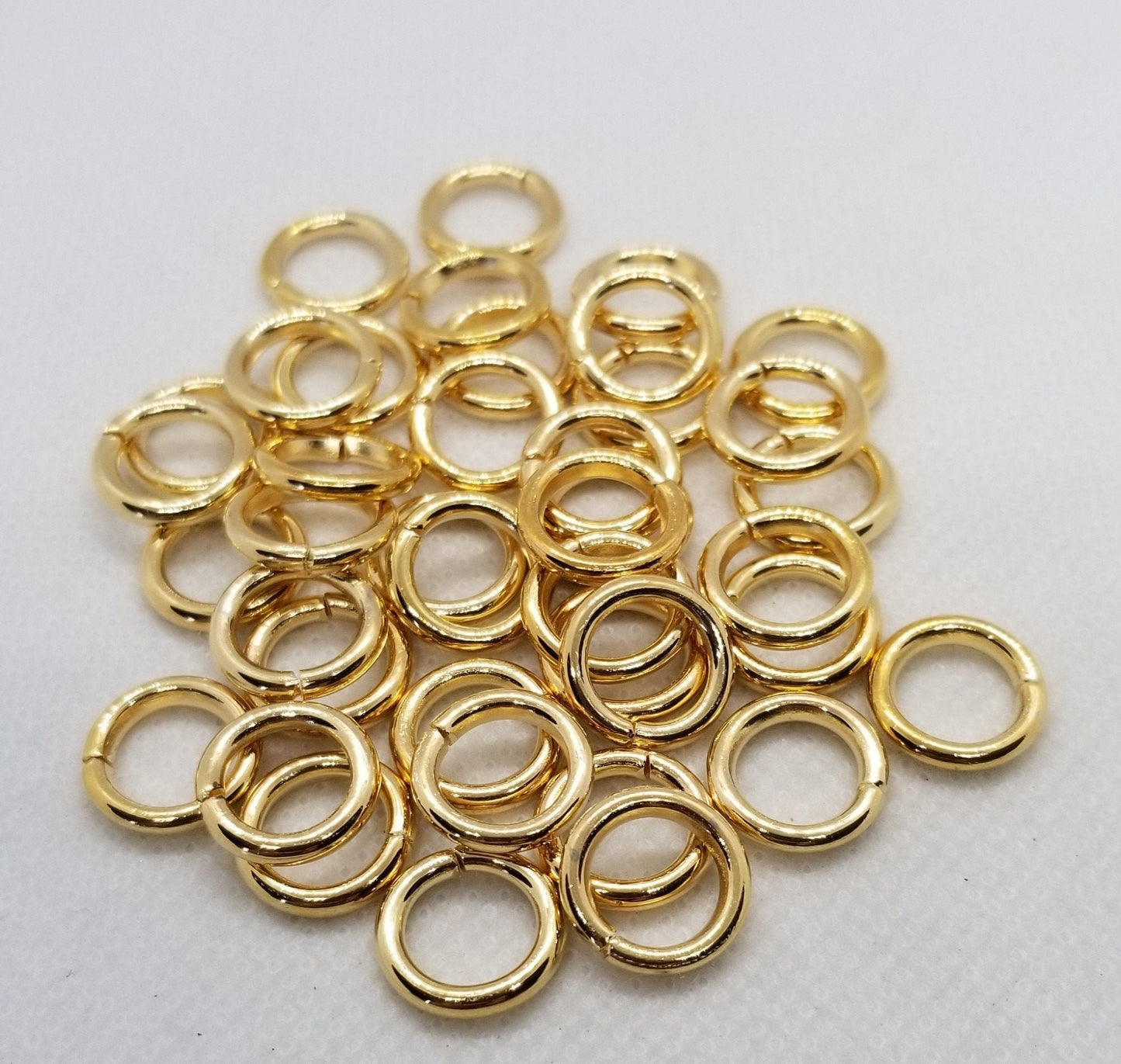 20 pieces Large Jump Rings, Unsoldered, Choose Silver, Gold or Gunmetal, 12 Gauge, 12x2mm, Inner diam 8mm, Beard or Hair Jewelry, Chain Link
