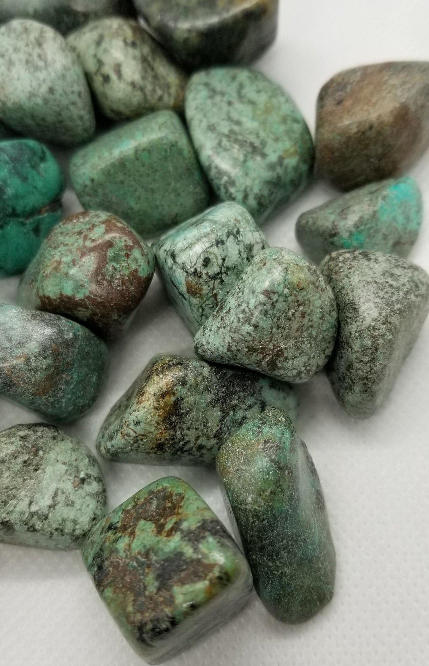 Natural Turquoise, Tumbled African Green Turquoise, 1 piece, Rough Polished for Wire wrapping, Jewelry making, Undrilled
