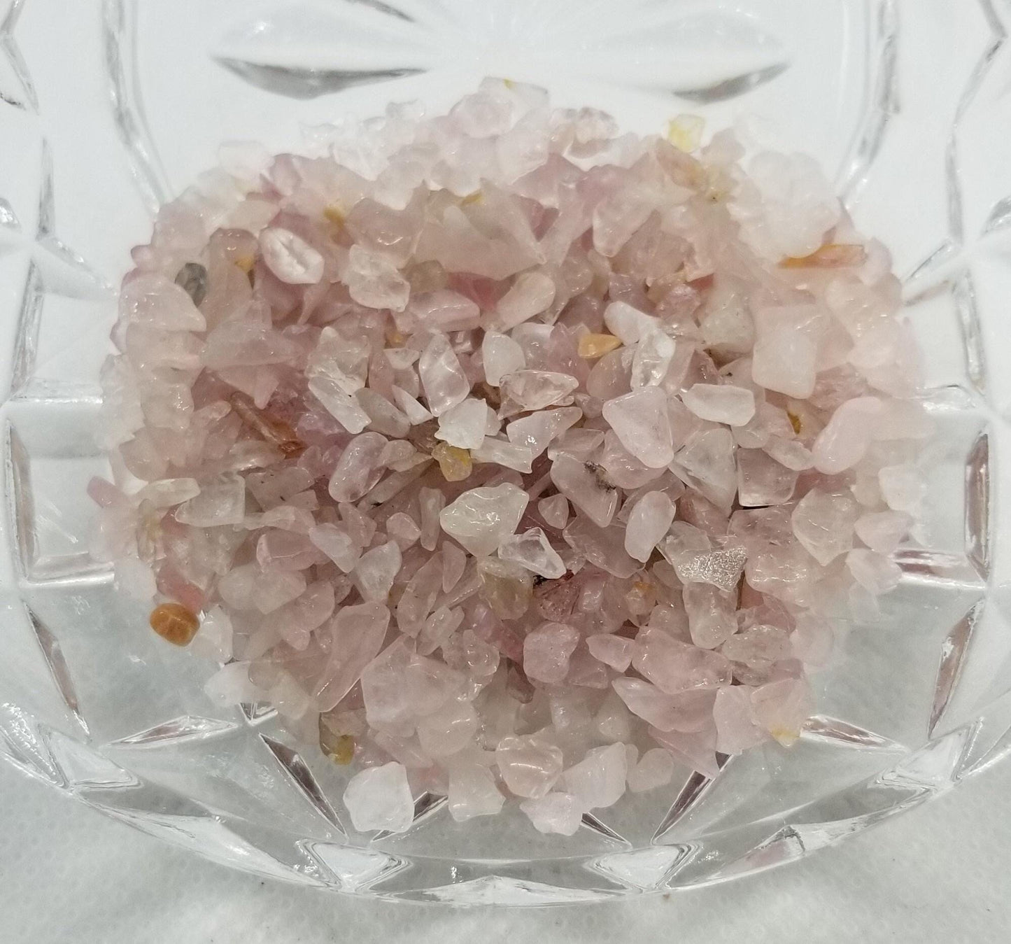 30 grams Natural Rose Quartz Crystal Chips, No Hole, Undrilled, Small to Medium size, about 2~8x2~4mm