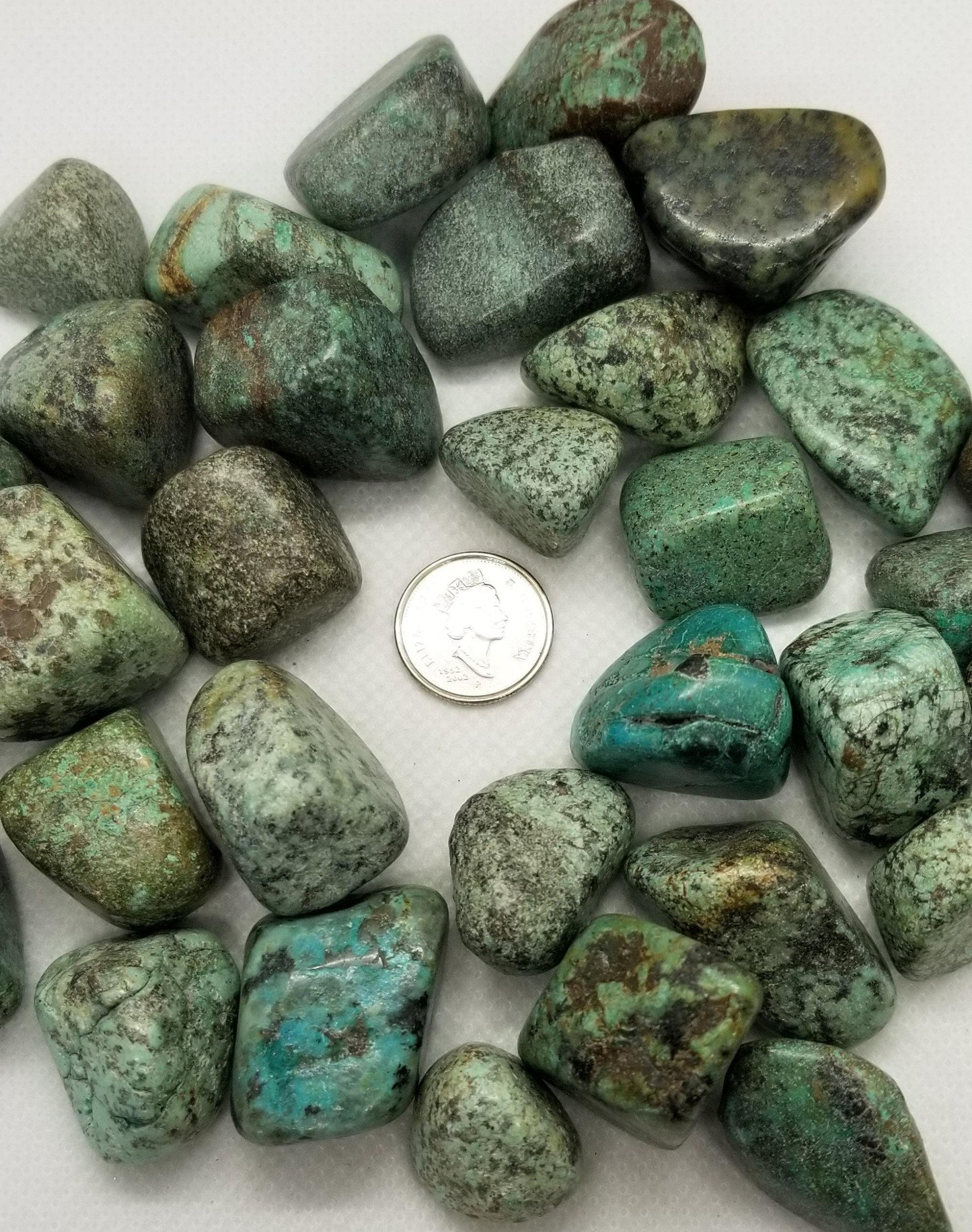 Natural Turquoise, Tumbled African Green Turquoise, 1 piece, Rough Polished for Wire wrapping, Jewelry making, Undrilled