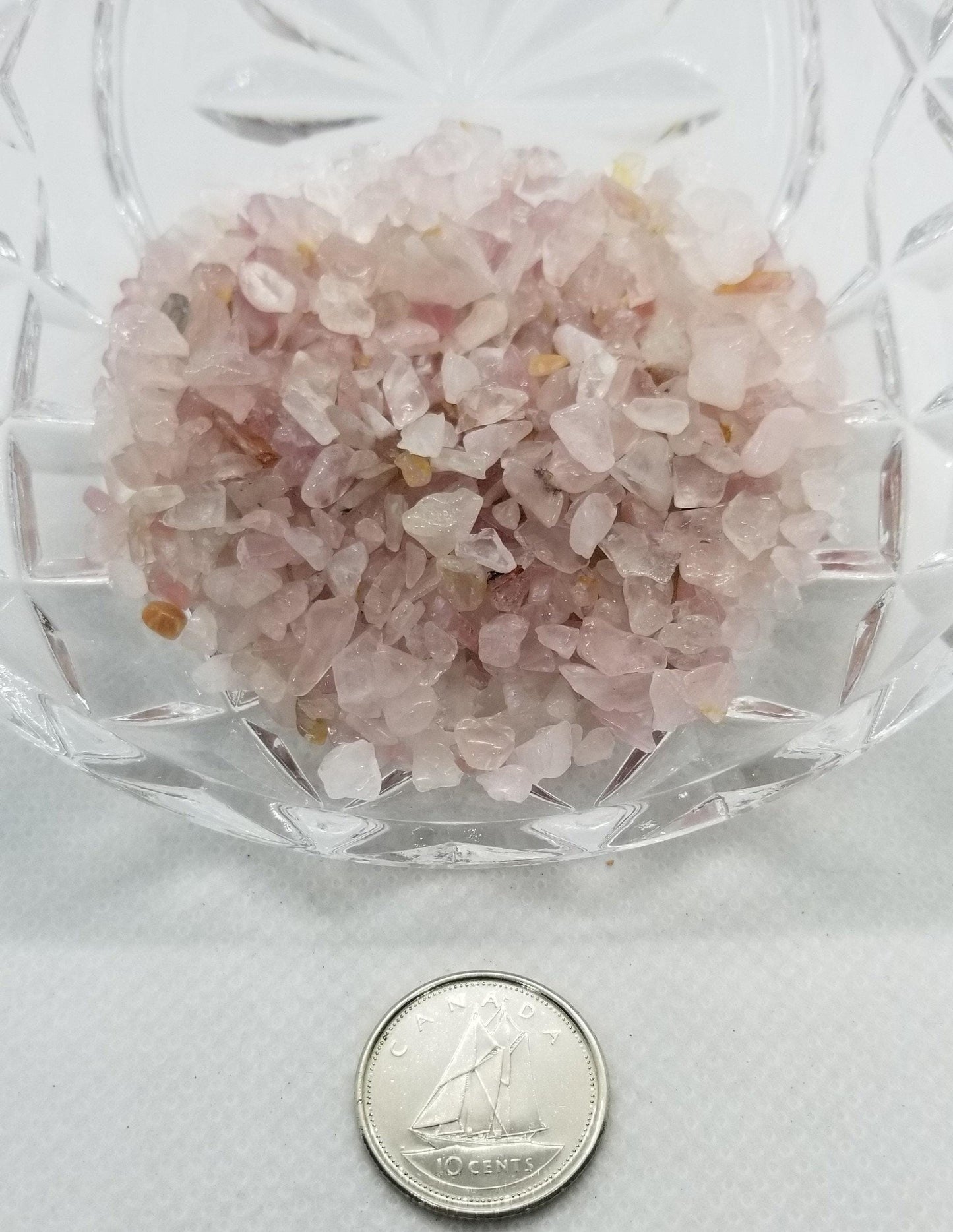 30 grams Natural Rose Quartz Crystal Chips, No Hole, Undrilled, Small to Medium size, about 2~8x2~4mm