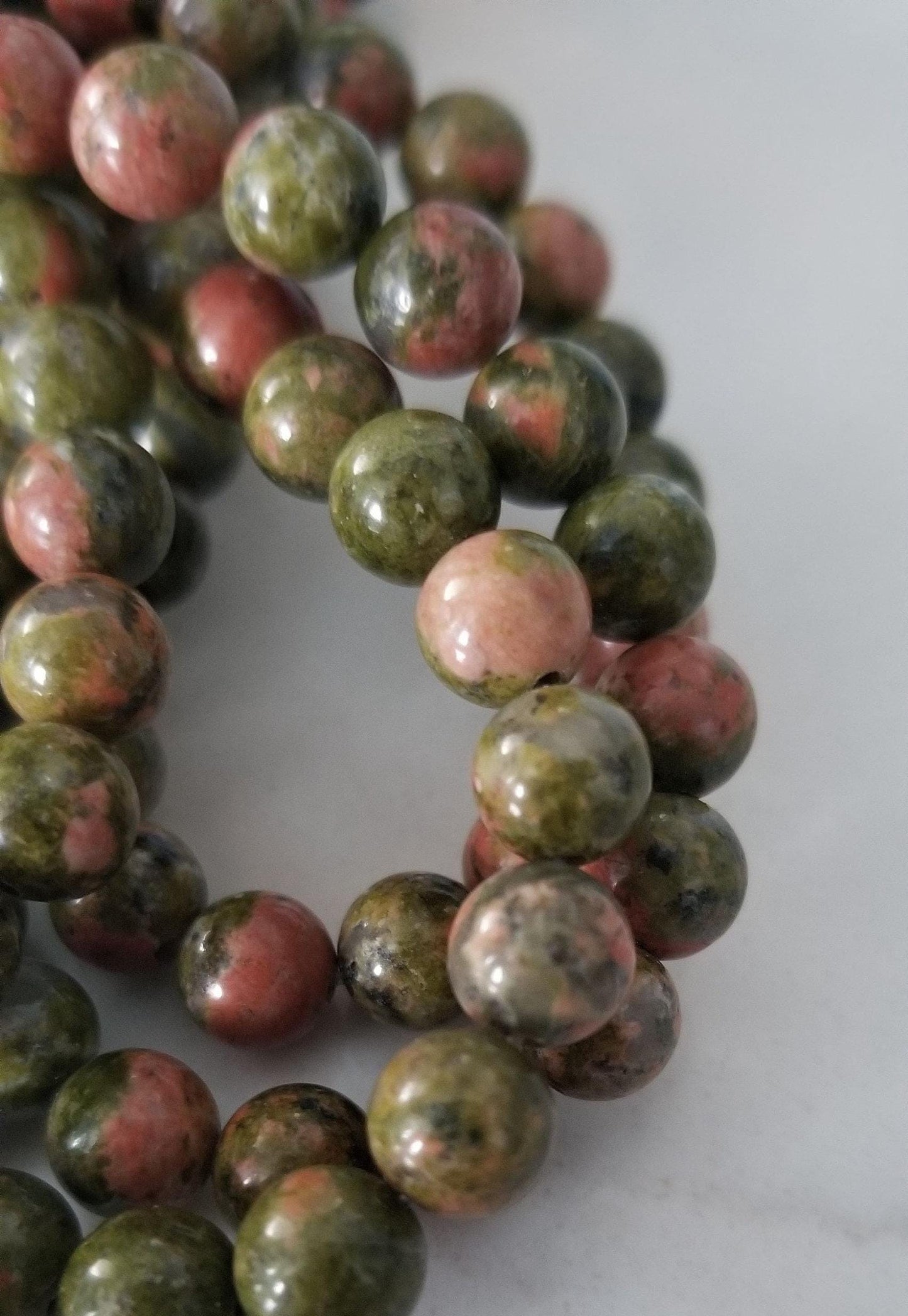 1 Strand Natural Unakite Round Beads, approx 6~7mm, Hole 1mm, approx 60 pcs/strand, Full 15.7" strand
