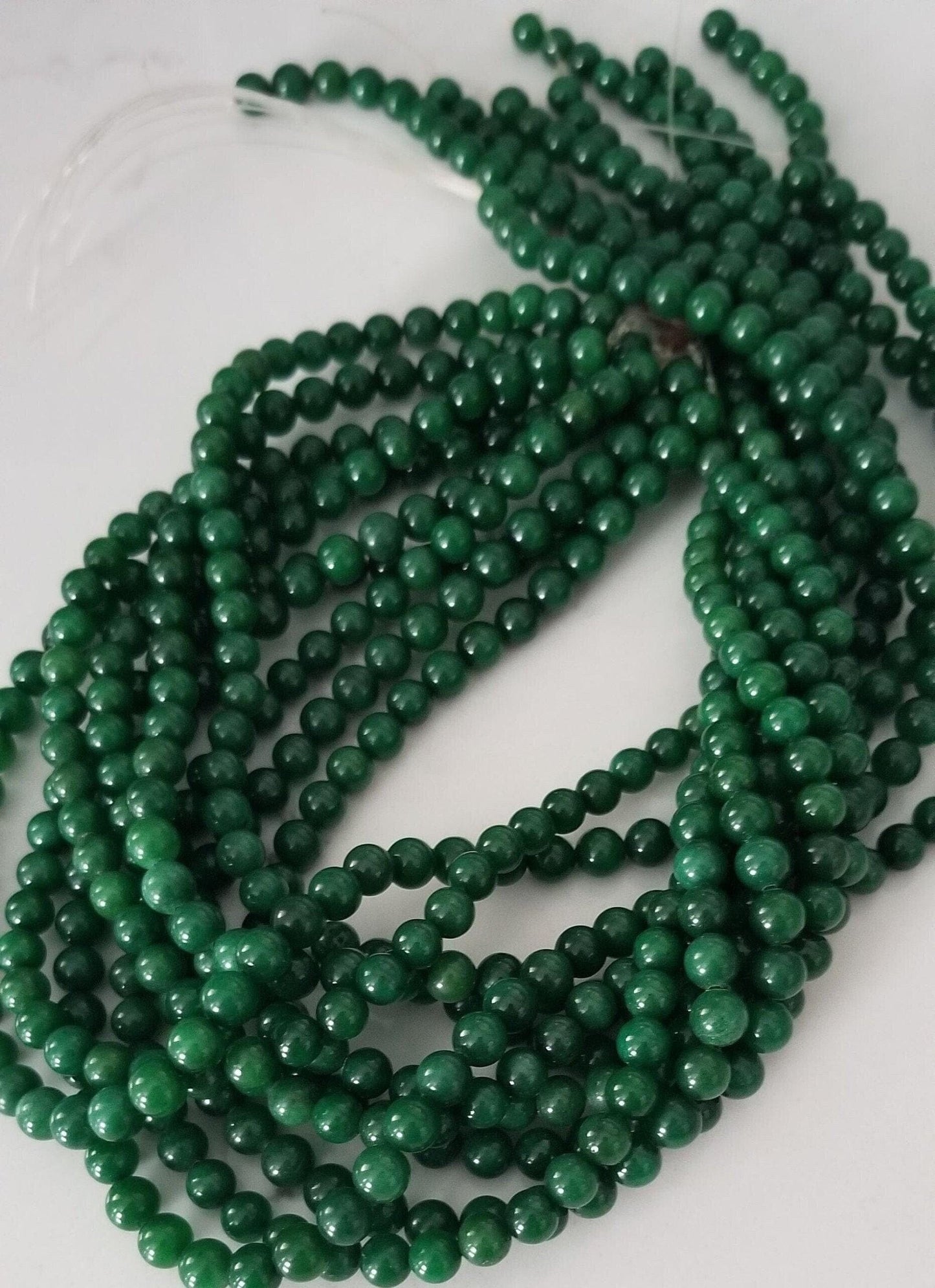 1 Strand Natural Taiwan Jade Beads, Round, 6mm, Polished, Dyed, Hole 1mm; about60pcs/strand, Full 15.5" strand