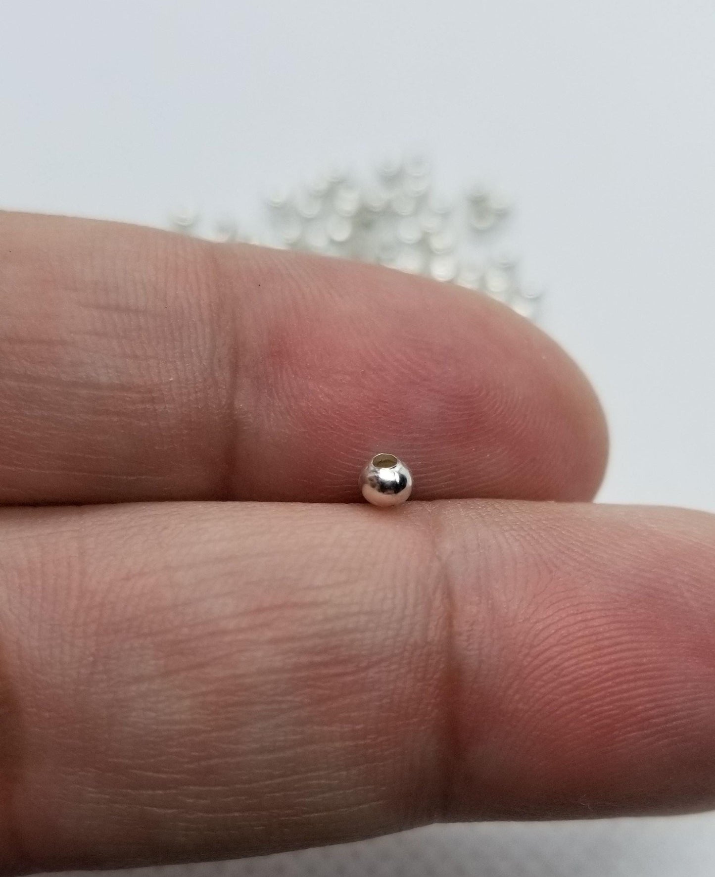 Bright Silver, Gold or Gunmetal Round Spacer Beads, 4 grams (min 100 pcs), 3mm Round, hole 1.2mm, See description for details