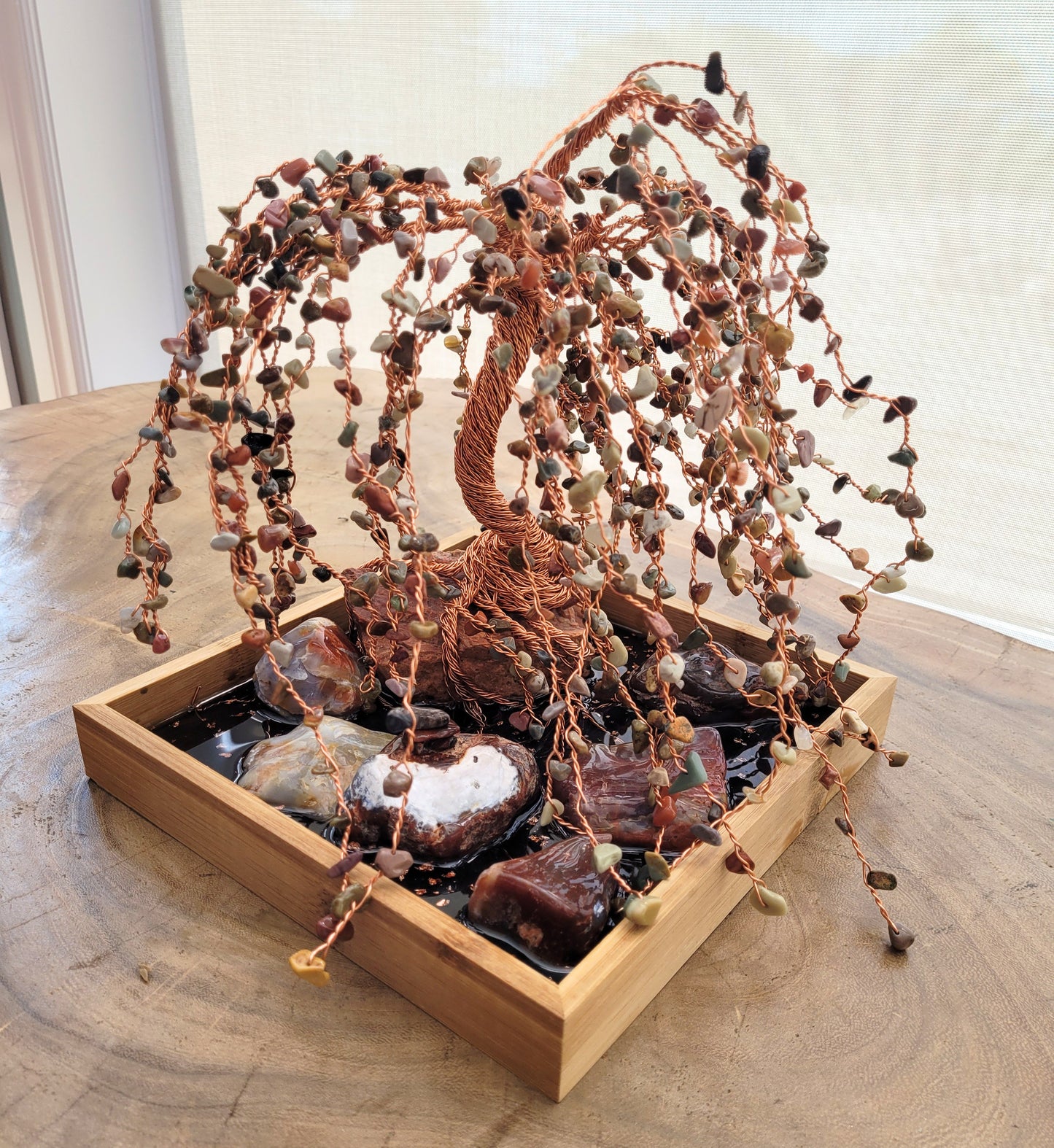 Copper Lake - Wire wrapped tree