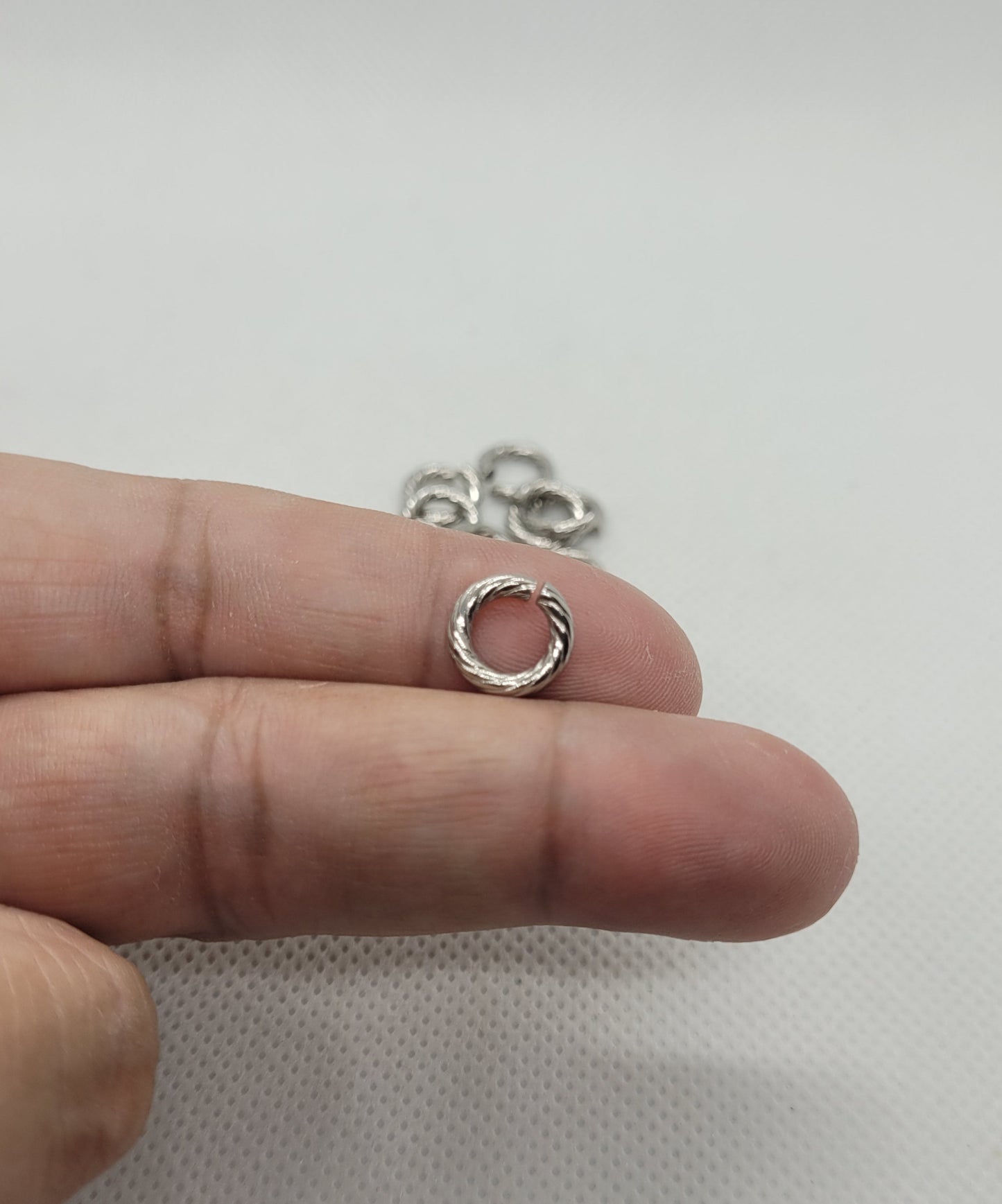 Large Open Jump Rings, 304 Stainless Steel, 10 pieces, Silver or Golden, 10x2mm, Inner Diameter: 6mm, Unique Twisted Jump Rings