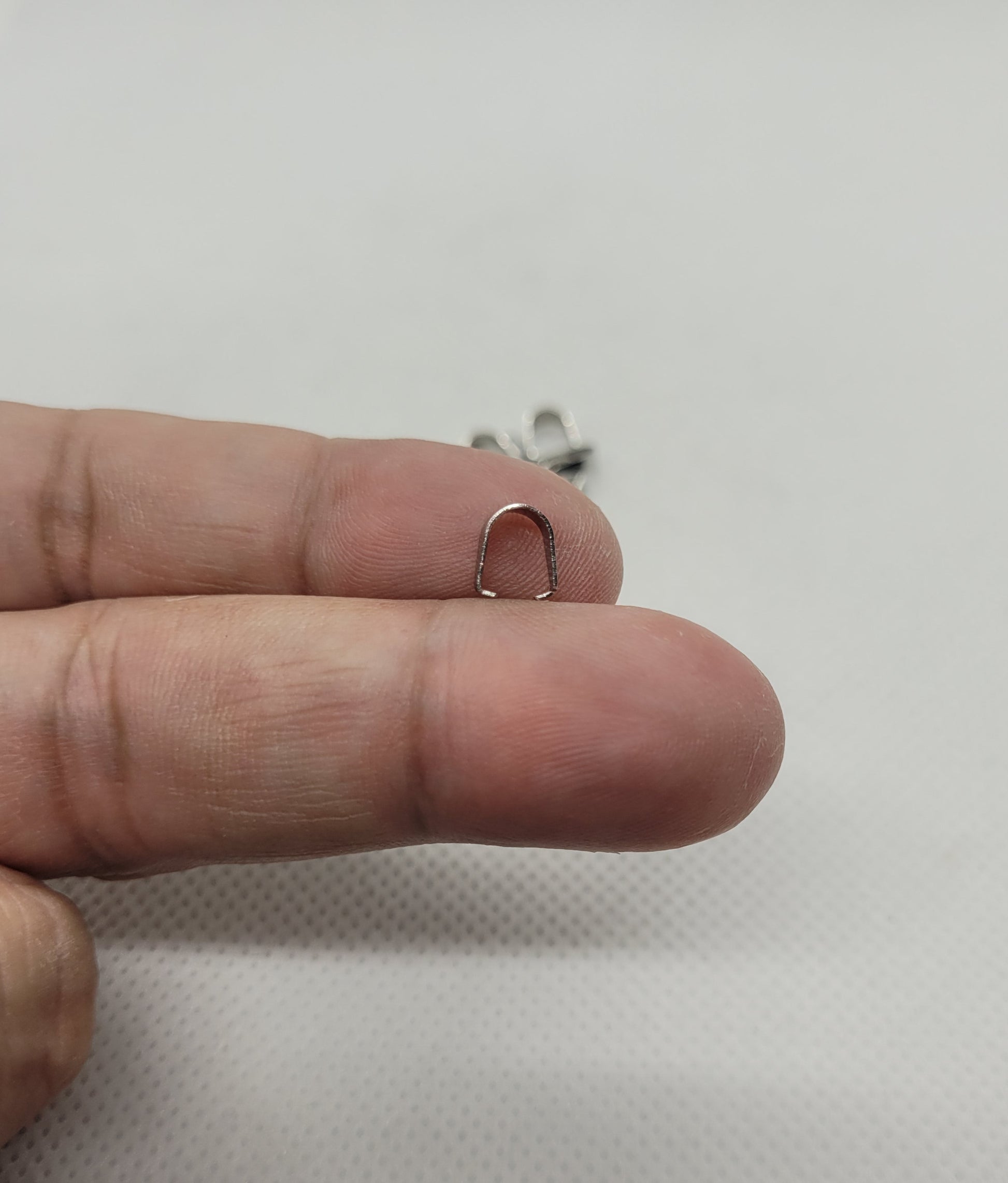 Silver Snap on Bails, 304 Stainless Steel, 10 pieces, 7x6mm, Strong Pendant Bails