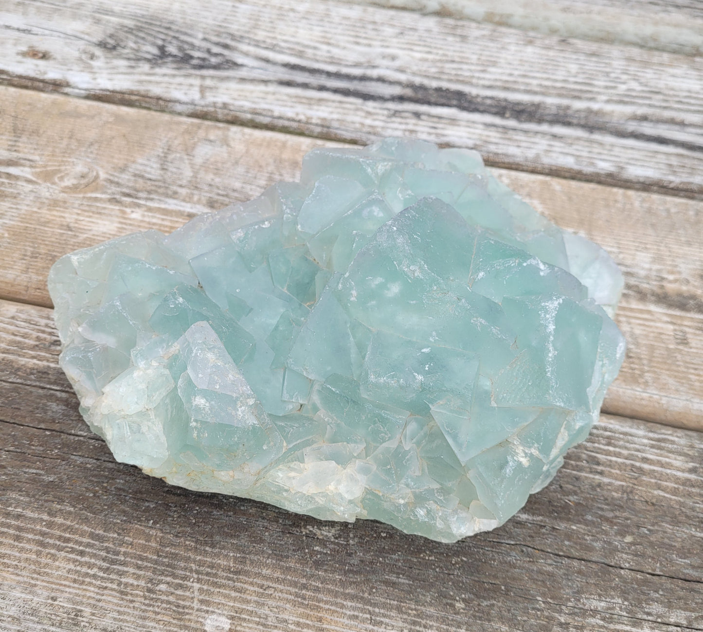 Large Raw Green Fluorite Crystal - Natural Formation Mineral Specimen