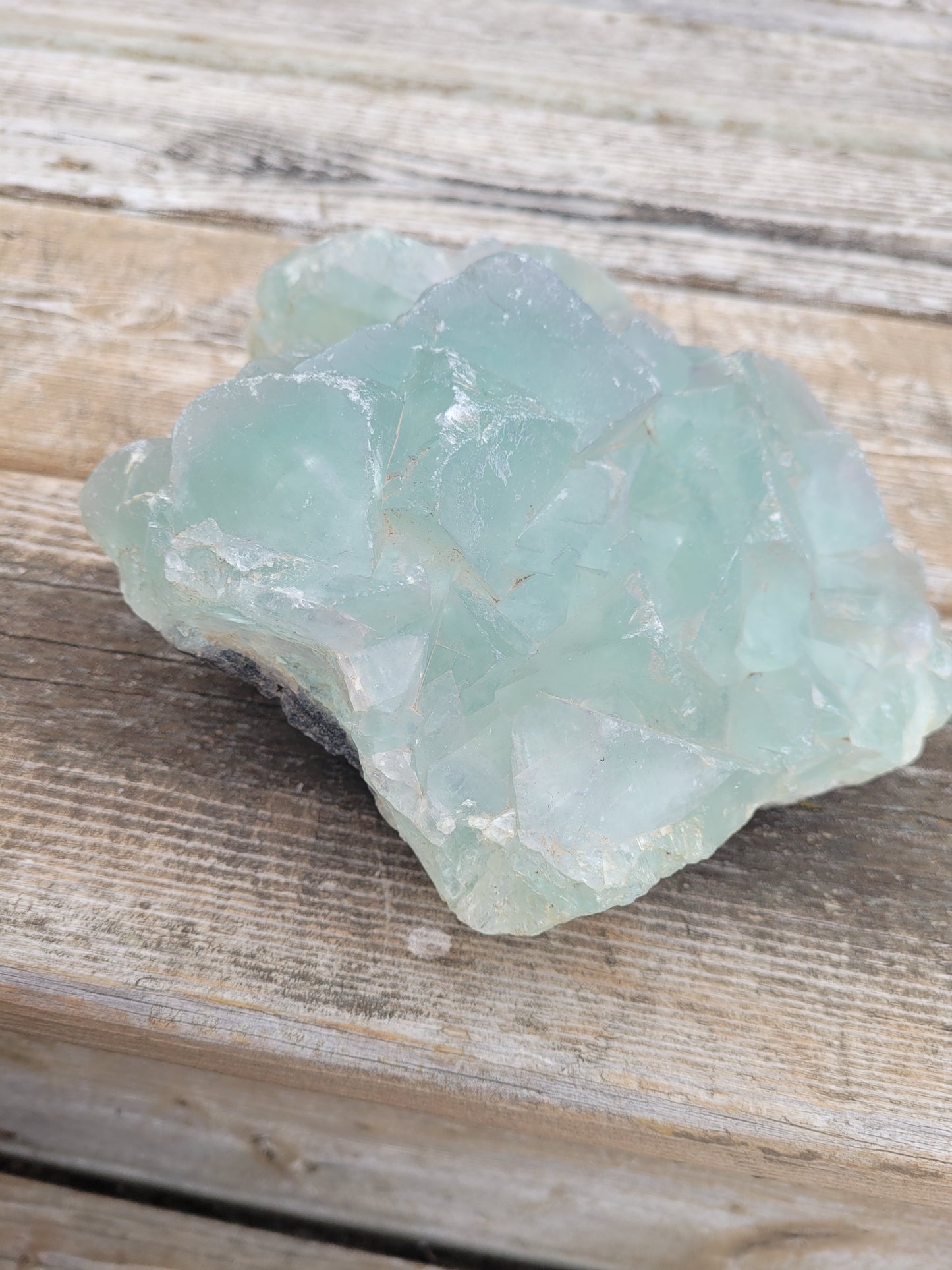 Large Raw Green Fluorite Crystal - Natural Formation Mineral Specimen
