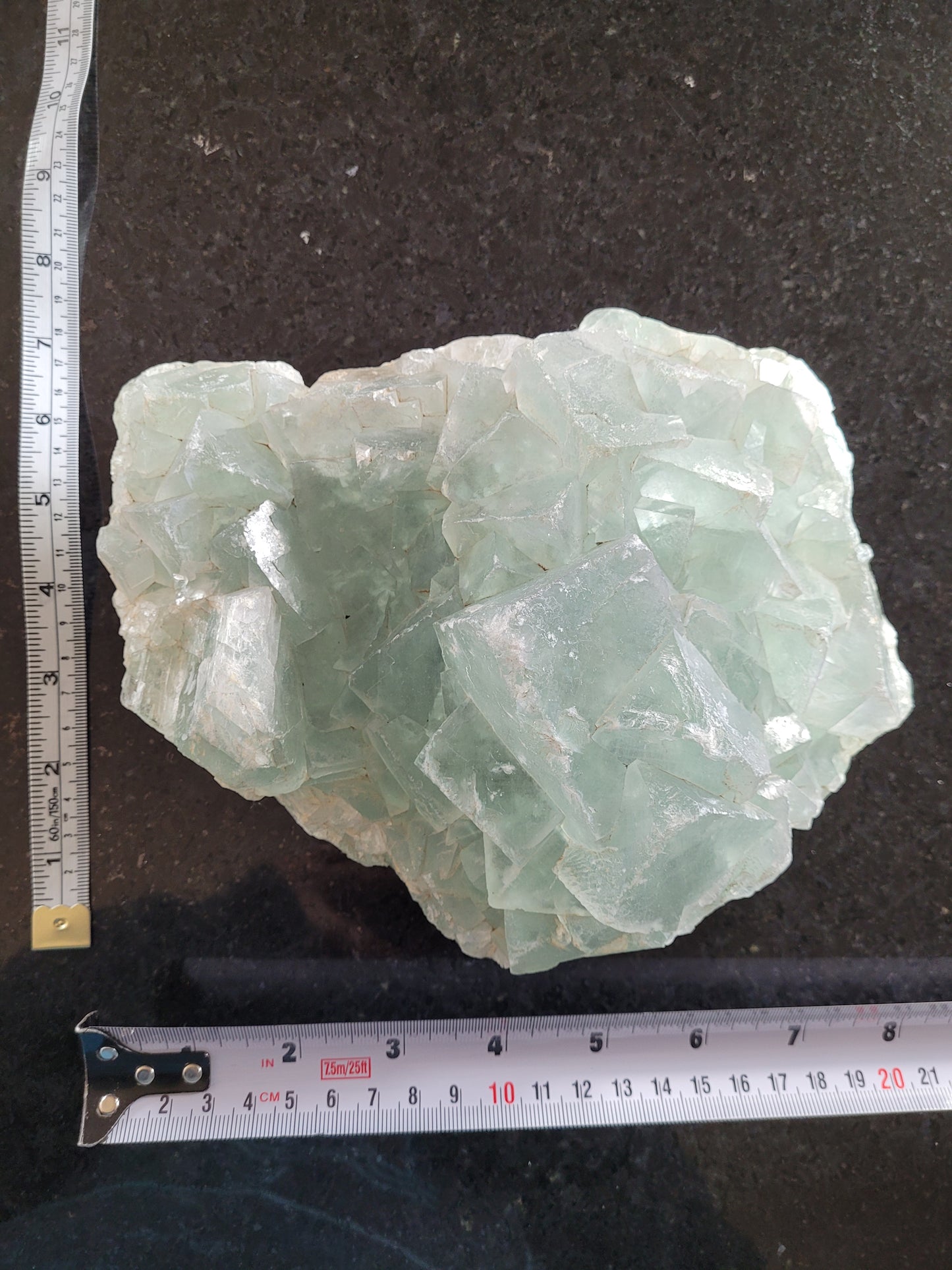Large Raw Green Fluorite Crystal - Natural Formation Mineral Specimen