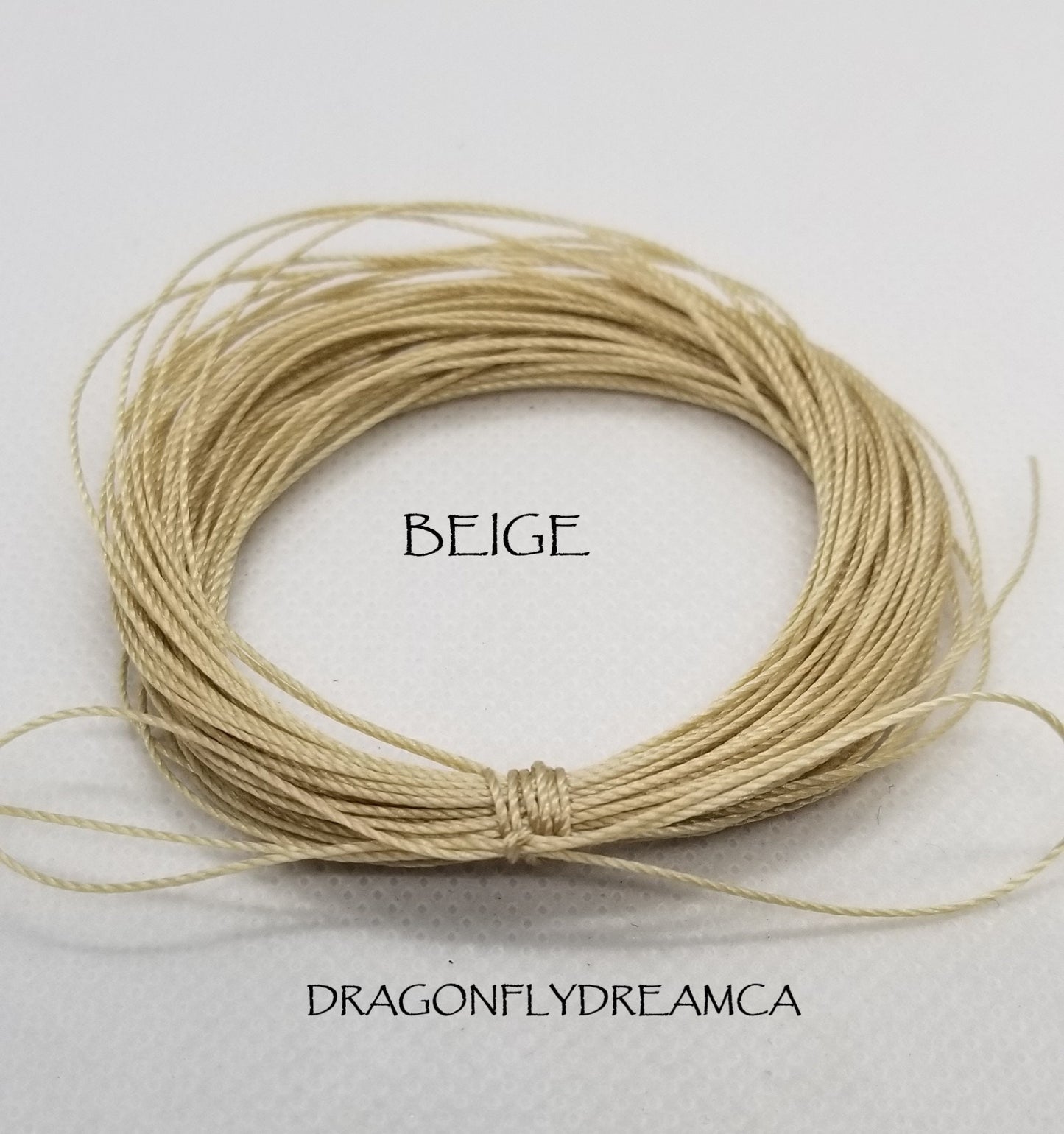10 meters Nylon Cord, 4 Colours, 0.5mm, Single Strand, Strong cord for beading, macrame, jewelry, knotting, stringing, DIY crafting projects