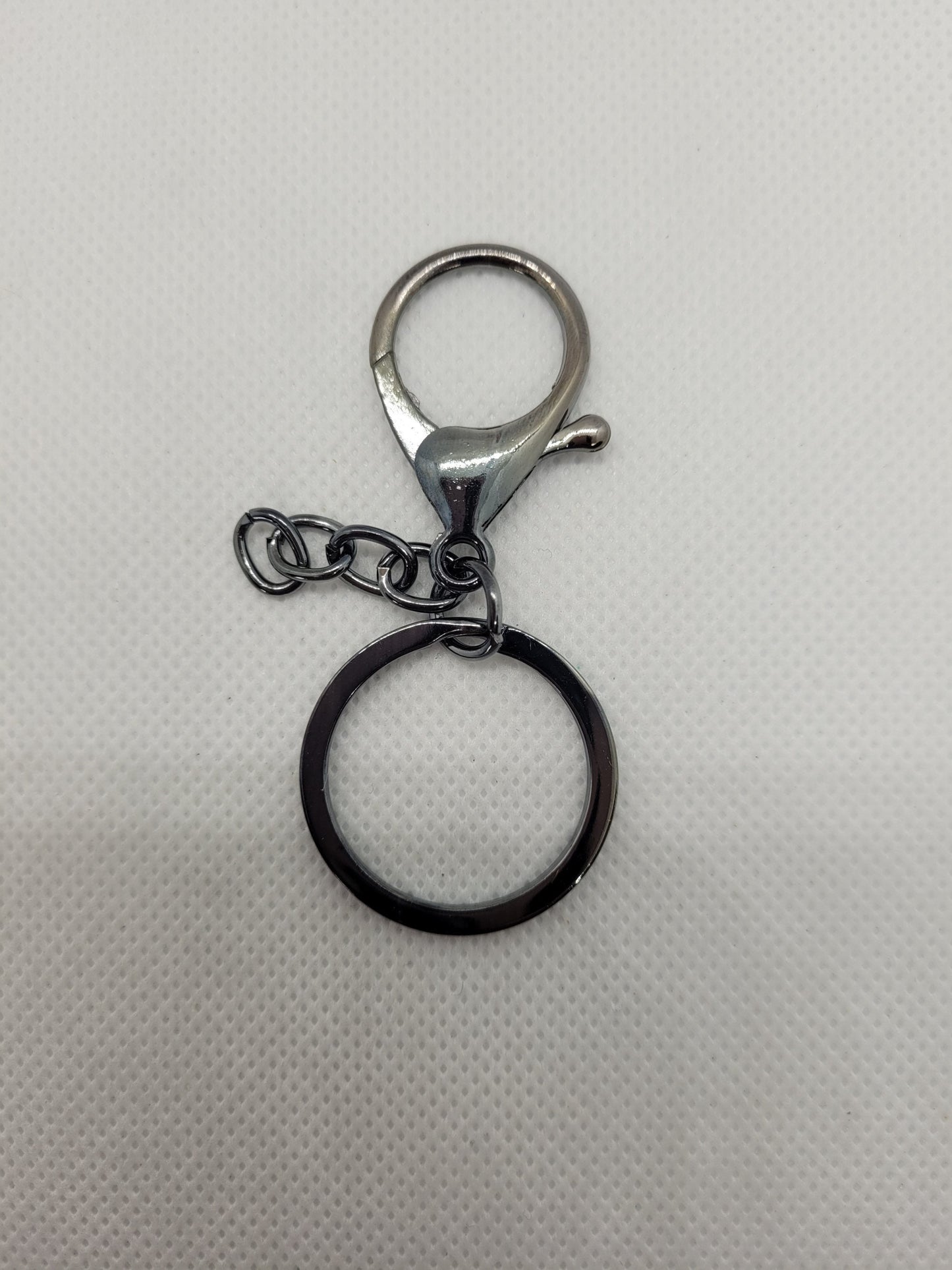 5 pcs Split Ring Key Ring with Extra Large Lobster Claw and Chain, 6 colours, 68mm total length, More details in description