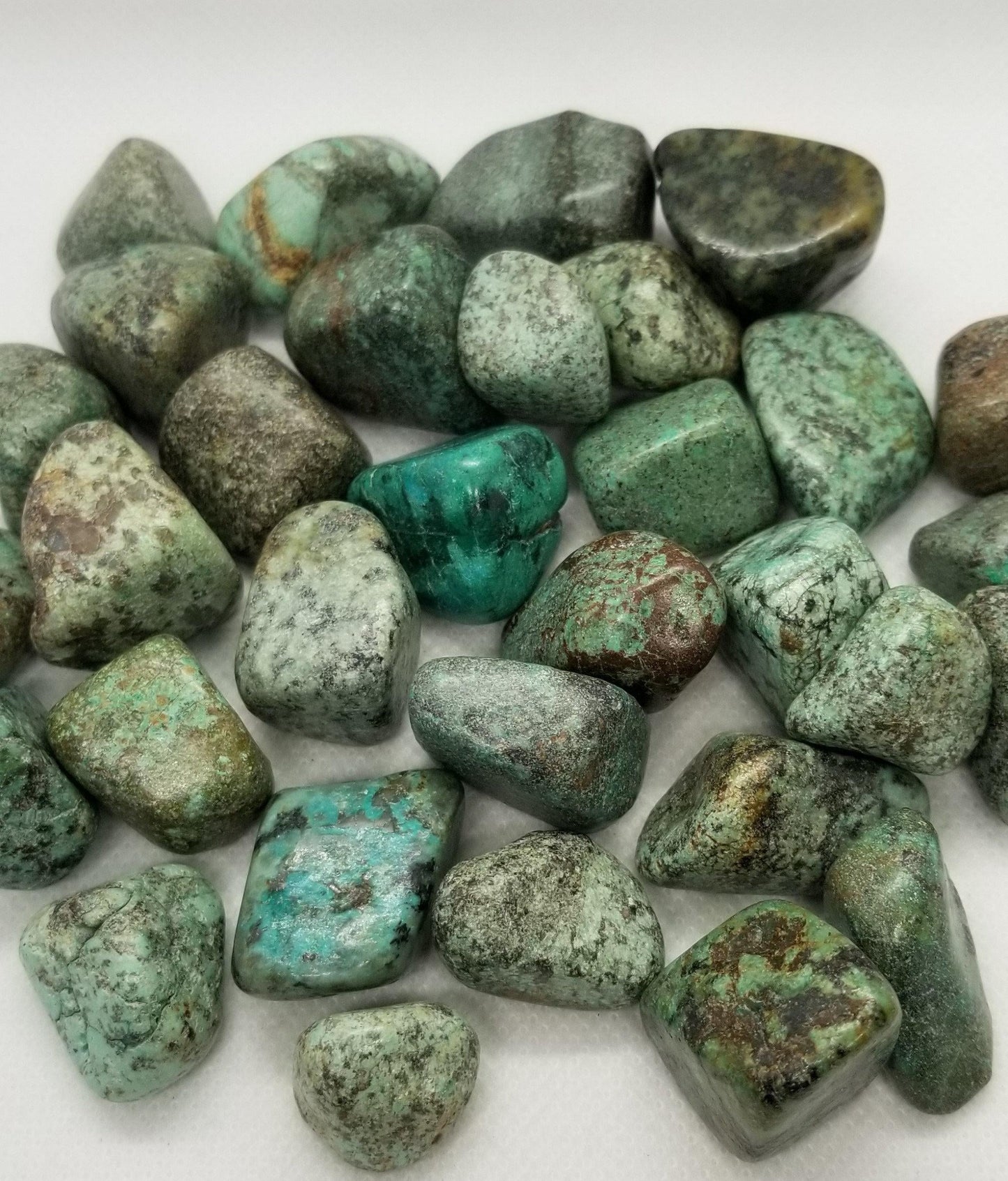 Natural Turquoise, Tumbled African Green Turquoise, 1 piece, Rough Polished for Wire wrapping, Jewelry making, Undrilled