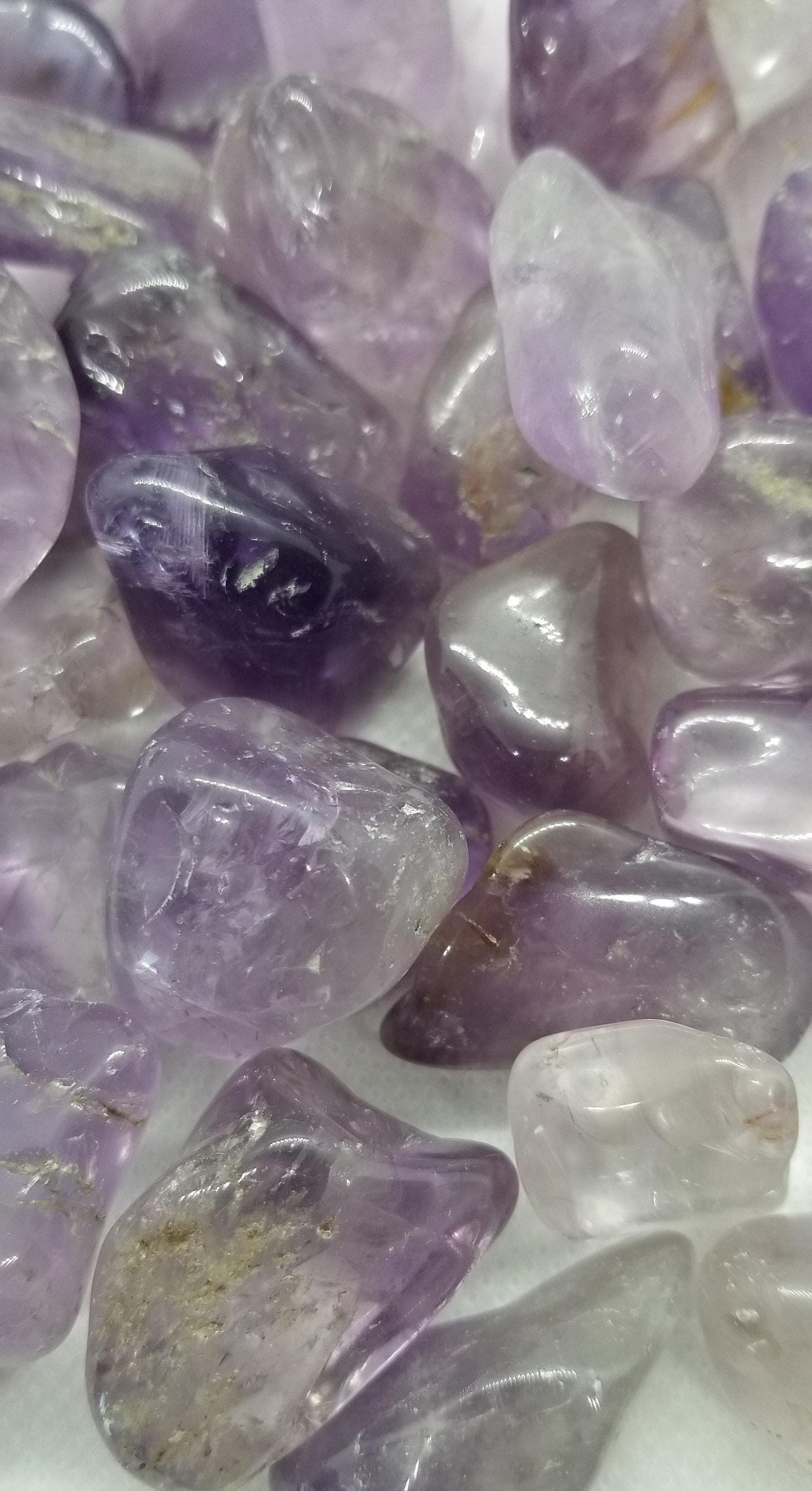 Natural Amethyst Tumbled Stones, Grade B, 4 pieces Real Amethyst Crystal, Rough Tumble for Wire wrapping, Jewelry making, Undrilled
