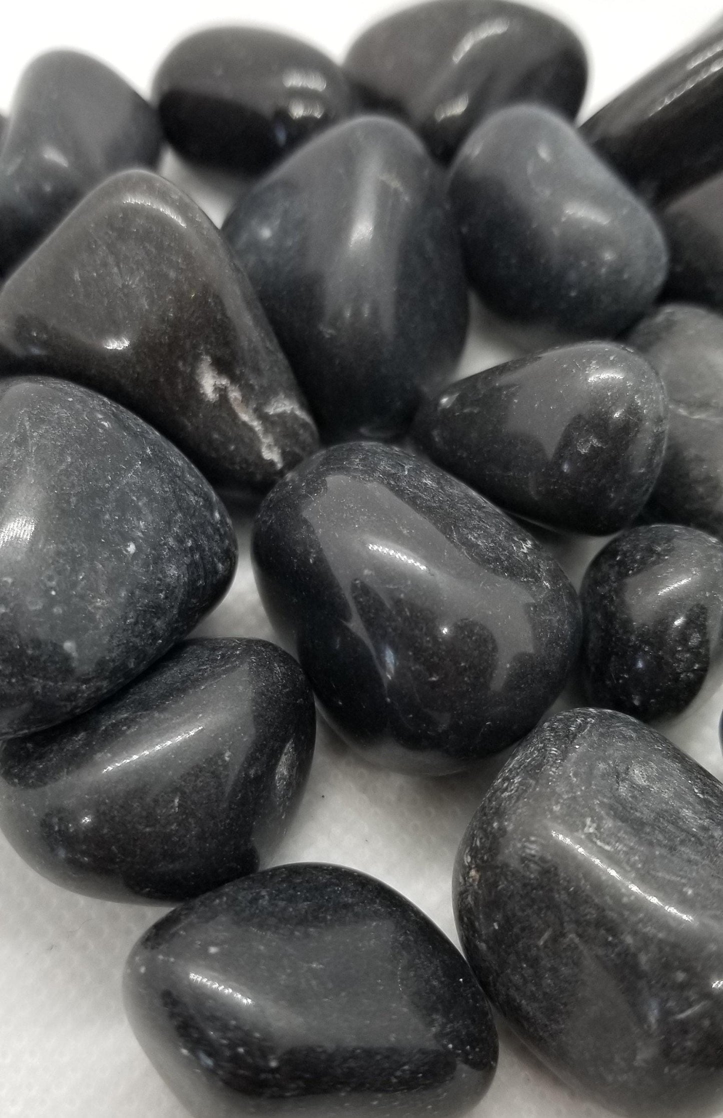 Natural Black Onyx, Real Black Onyx, Tumbled Stone, 4 pieces for Wire wrapping, Jewelry making, Undrilled