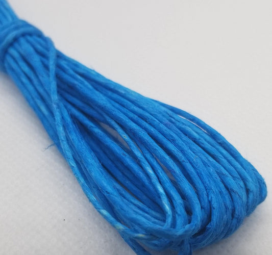 Natural Hemp cord, 5 colours, 2mm, 48lb test, 6 yards per skein (5.4 meters), 1 skein, cord is very new and softens when worked