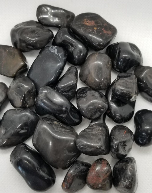 Natural Black Tourmaline, Real Black Tourmaline, Tumbled Rough, 1 piece for Wire wrapping, Jewelry making, Undrilled