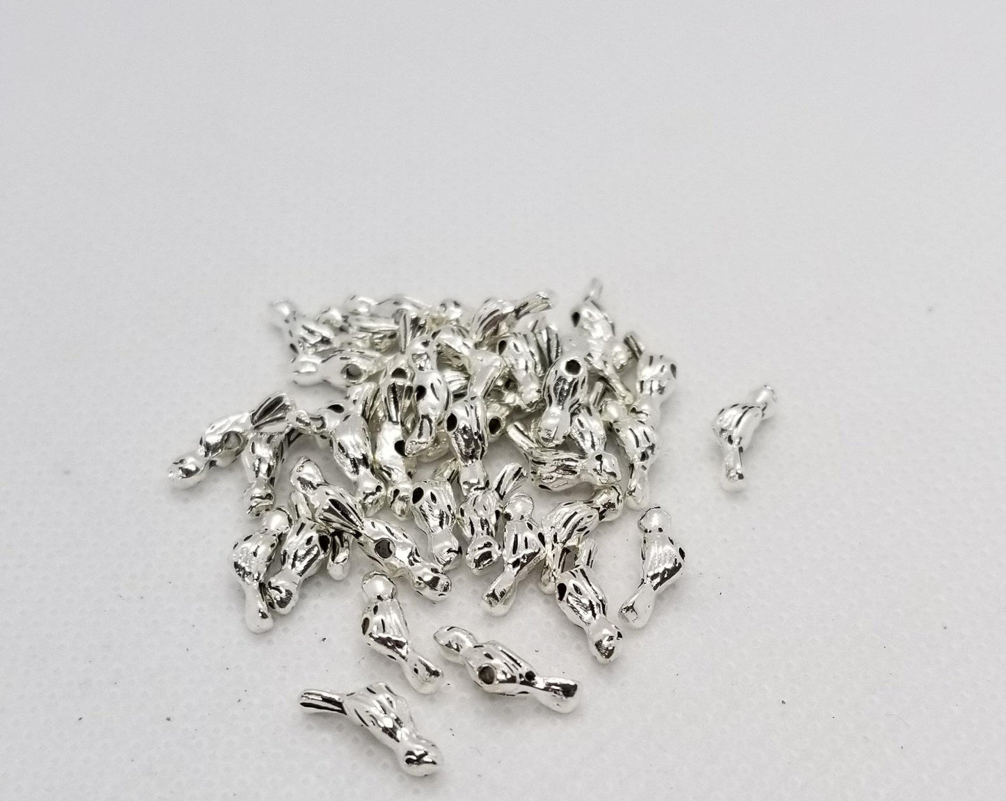 20 pieces Unique Silver Bird Spacer Bead, Tibetan Style Alloy, Lead, Cadmium Free, Small Bird, Antique Silver, 12x4x3.5mm, hole 1mm